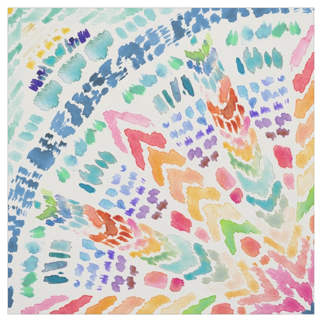 Tecido Mandala do arco-íris das IMPRESSÕES do HIPPIE (Modelo)