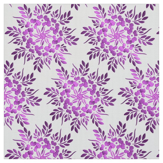 Tecido Mandala floral da violeta do inclinação (Modelo)