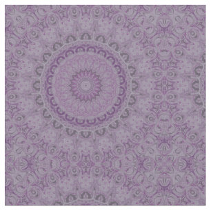 Tecido Mandala Sonho em Aquarela em Tons de Roxo
