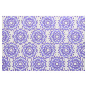 Tecido Mandala. violeta floral