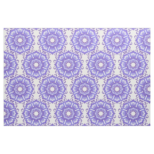 Tecido Mandala. violeta floral (Fat Quarter)