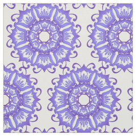 Tecido Mandala. violeta floral