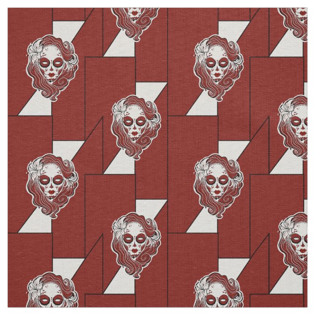 Tecido Maneira do crânio do açúcar gótico (Modelo)