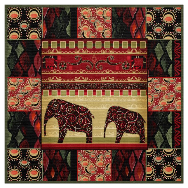 Tecido manta de retalhos africana (Modelo)