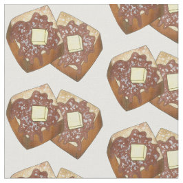 Tecido Manteiga de torrada francesa e Comida de café da m