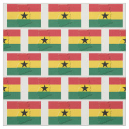 Tecido Mapa do GHANA FLAG