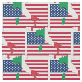 Tecido Mapa do Sinalizador da AMÉRICA ITALIANA