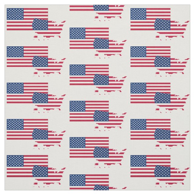 Tecido MAPA DOS EUA | Bandeira Americana | Estrelas e Est (Modelo)
