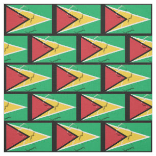 Tecido Mapa e pavilhão da GUYANA