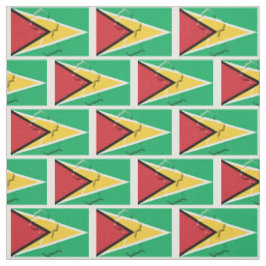 Tecido Mapa Patriótico da GUYANA FLAG