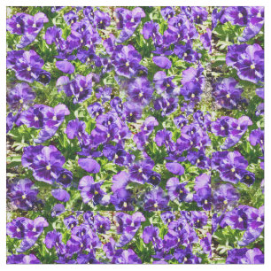 Tecido Mar da Serenidade: O Belo Campo Pansado Roxo