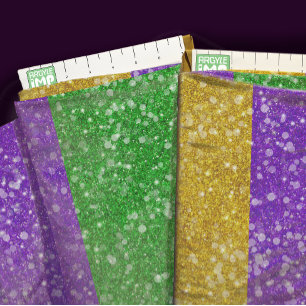 Tecido Mardi Gras Colors Glitter Strike Bling