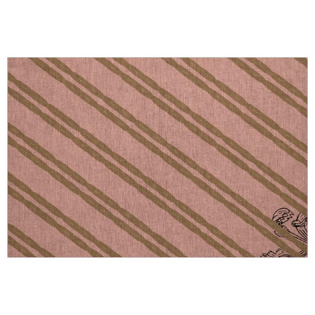 Tecido Marie Antoinette initial monogram upholstery linen (Fat Quarter)