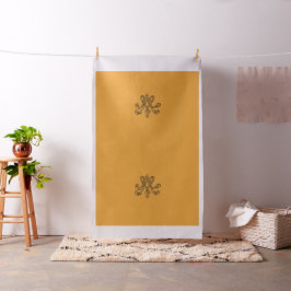 Tecido Marie Antoinette initial monogram upholstery panel