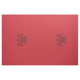 Tecido Marie Antoinette initial monogram upholstery panel