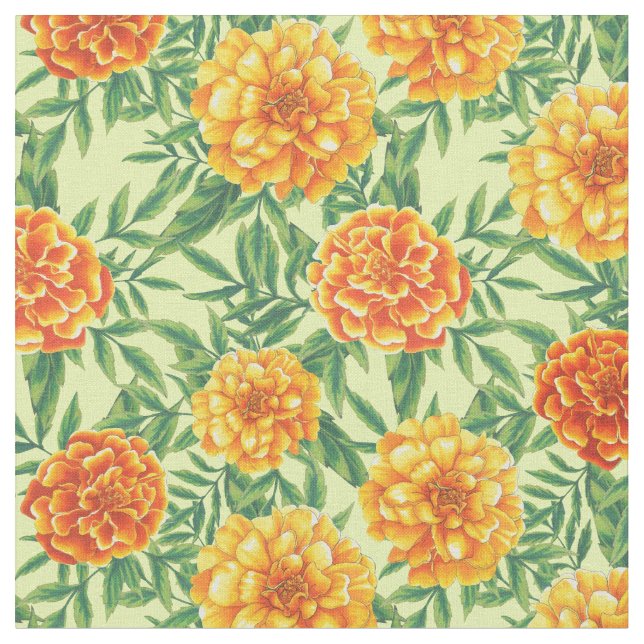 Tecido Marigold Flower Pattern (Detalhe)