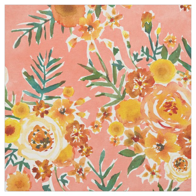 Tecido MARIGOLDS GARDEN Happy Floral (Modelo)