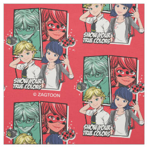Tecido Marinette e Adrien Verdadeiras Cores