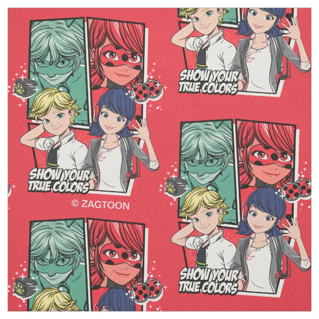 Tecido Marinette e Adrien Verdadeiras Cores (Modelo)