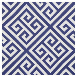 Tecido Marinho Azul Branco Med Chave Grega Diag T Padrão 