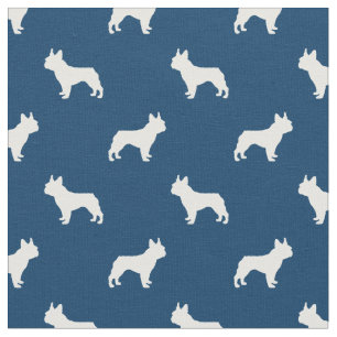 Tecido marinho azul para Bulldog francês