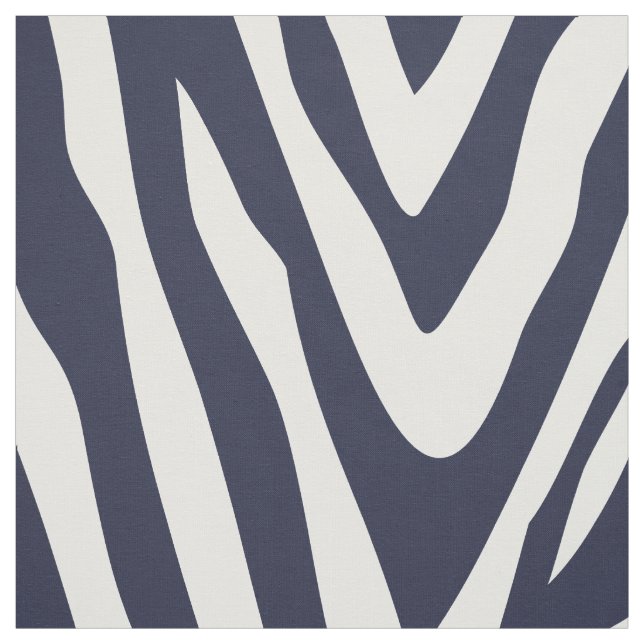 Tecido Marinho Azul Zebra Imprimir Grande Escala (Modelo)