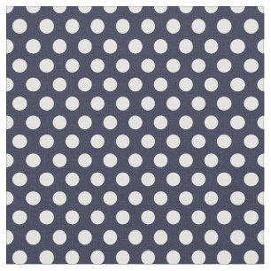 Tecido Marinho Bolinhas Azul