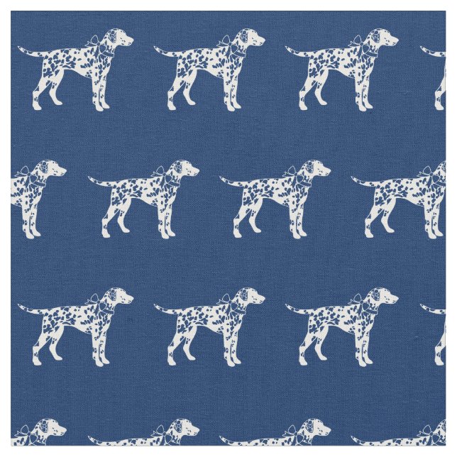 Tecido Marinho de animais de estimação Dalmaciano azul (Detalhe)