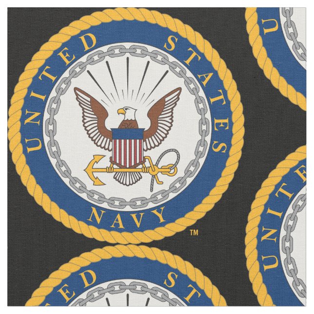 Tecido Marinho dos EUA | Emblema Marinho (Detalhe)