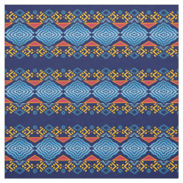 Tecido Marinho geométrico do sudoeste étnico das listras