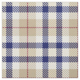 Tecido Marinho Khaki Blue Burgundy White XL Xadrez Tartan