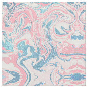 Tecido Mármaco Azul Cor-de-Rosa Branco Moderno