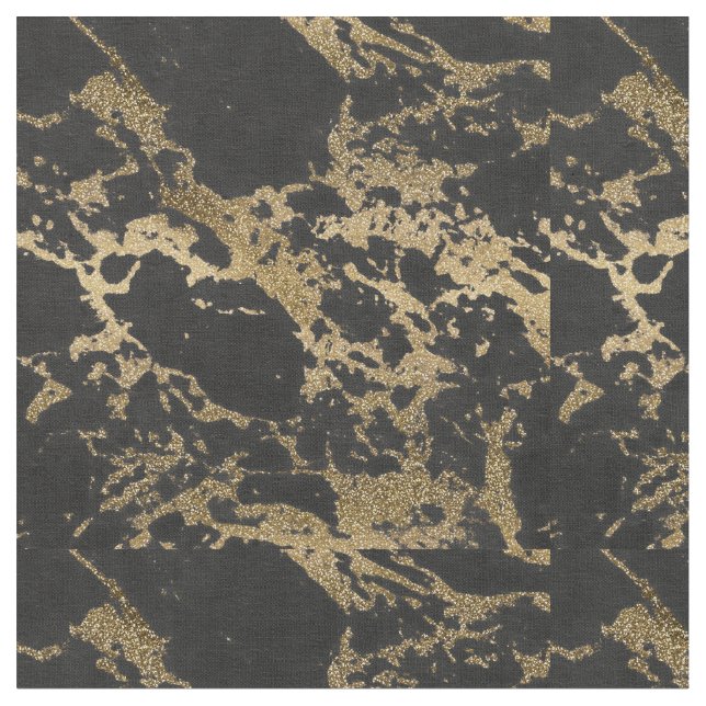 Tecido Mármaco preto Dourado moderno (Detalhe)