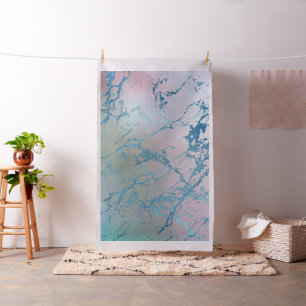 Tecido Mármore Iridescente   Trendy Faux Holo Blue Pink