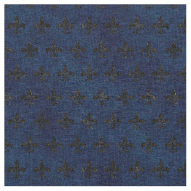 TECIDO MÁRMORE ROYAL1 PRETO & GRUNGE AZUL (Detalhe)