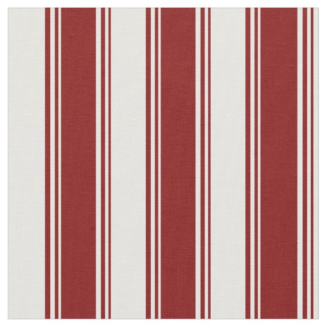 Tecido Maroon e White Stripes (Detalhe)
