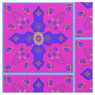 Tecido Marrakesh Arabesque inspirado com ovos repete bril