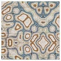 Marrom Teal Azul Taupe Padrão Estilo Batik Bali