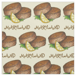 Tecido Maryland MD Crab Cake Spicy Crabcake Lemon