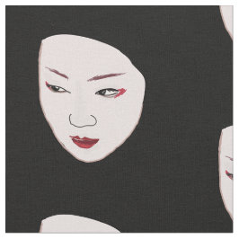 Tecido Máscara de Geisha