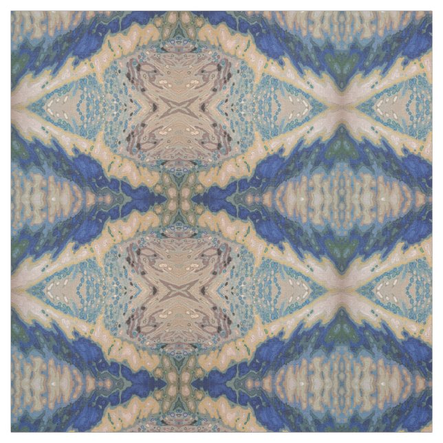 Tecido Máscaras de San Fransisco do azul, o cinzento & o (Modelo)