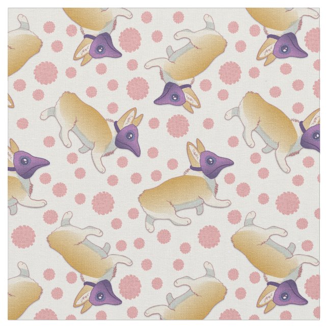 Tecido Mask Corgi Plague Médico Transparente (Detalhe)