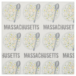 Tecido Massachusetts New England Clam Chowder Foodie MÃES