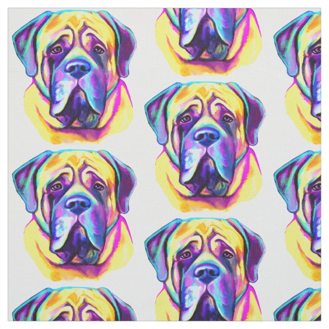 Tecido Mastiff Inglês em Cores (Modelo)