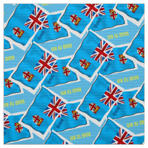 TECIDO MATERIAL DA BANDEIRA DE FIJI