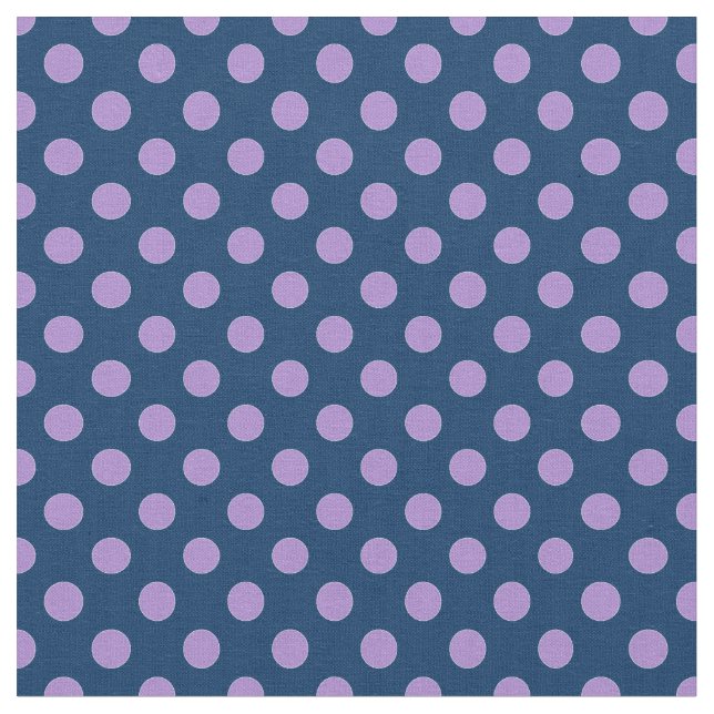 Tecido Mauve e Bolinhas Azul bonito e Marinho (Detalhe)