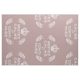 Tecido Mauve White Script French Mantém-Se Calmo e Contin