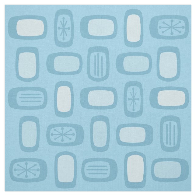 Tecido MCM Arredondado Retângulos Bebê Azul (Modelo)