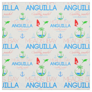 Tecido Meads Bay, Anguilla Color Text, Images Patterno
