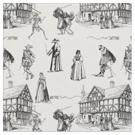 Tecido médico da peste gótico medieval esqueleto toile